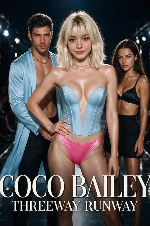 Coco Bailey: Threeway Runway on Candy AI Shorts